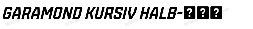 Garamond Kursiv Halb字体转换